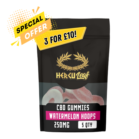 HercuLeaf - Watermelon Hoops CBD Gummies 250mg