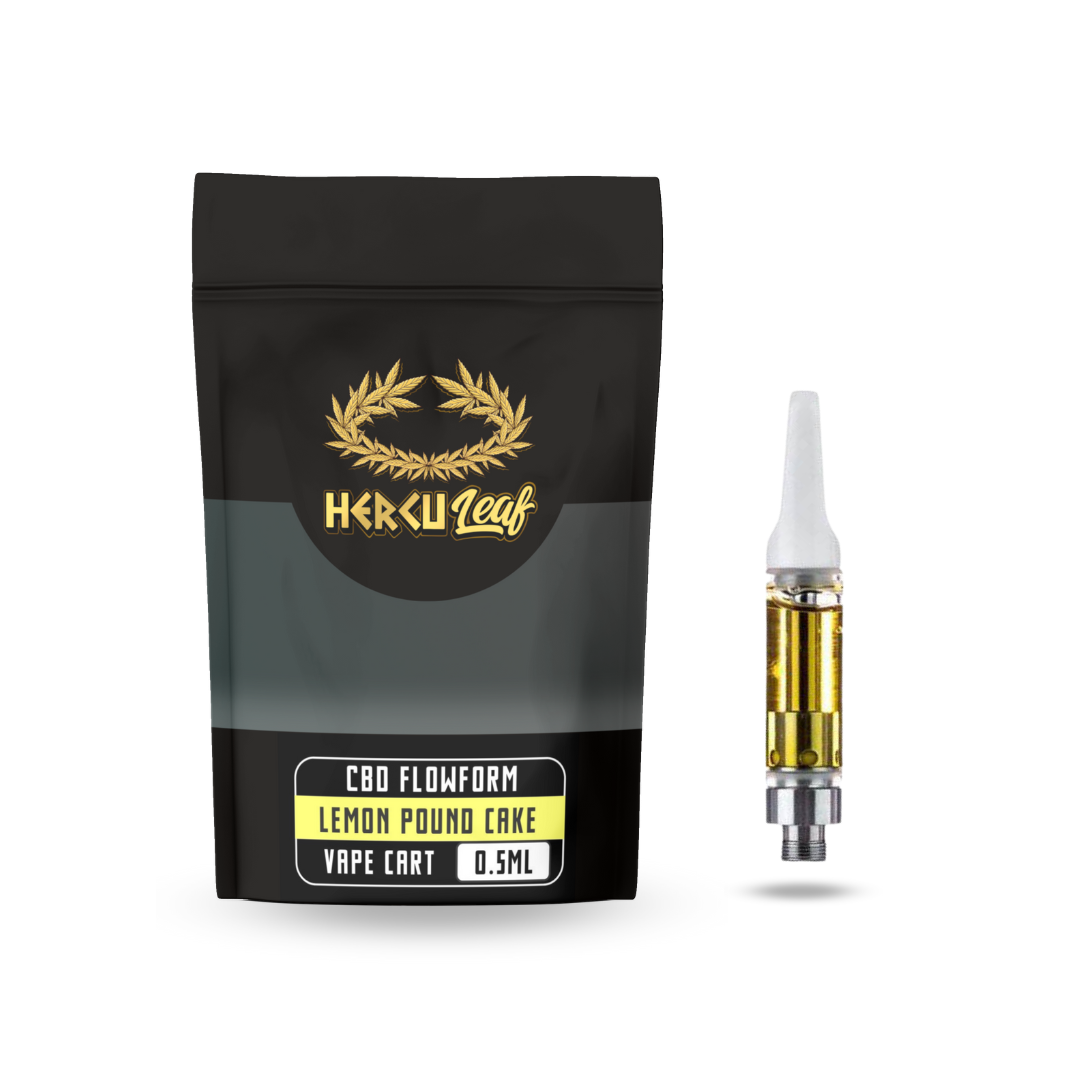 HercuLeaf 450mg Lemon Pound Cake CBD Vape Cartridge - 0.5ml