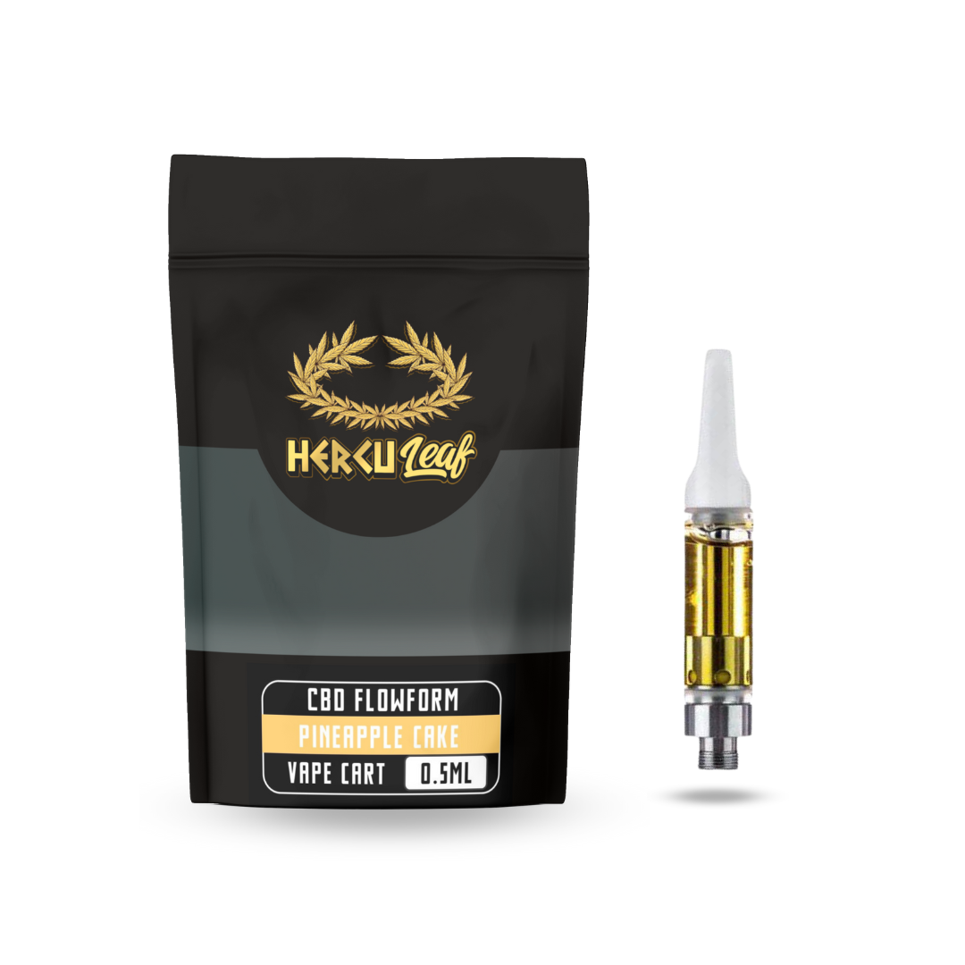 HercuLeaf 450mg Pineapple Upside Down Cake CBD Vape Cartridge - 0.5ml