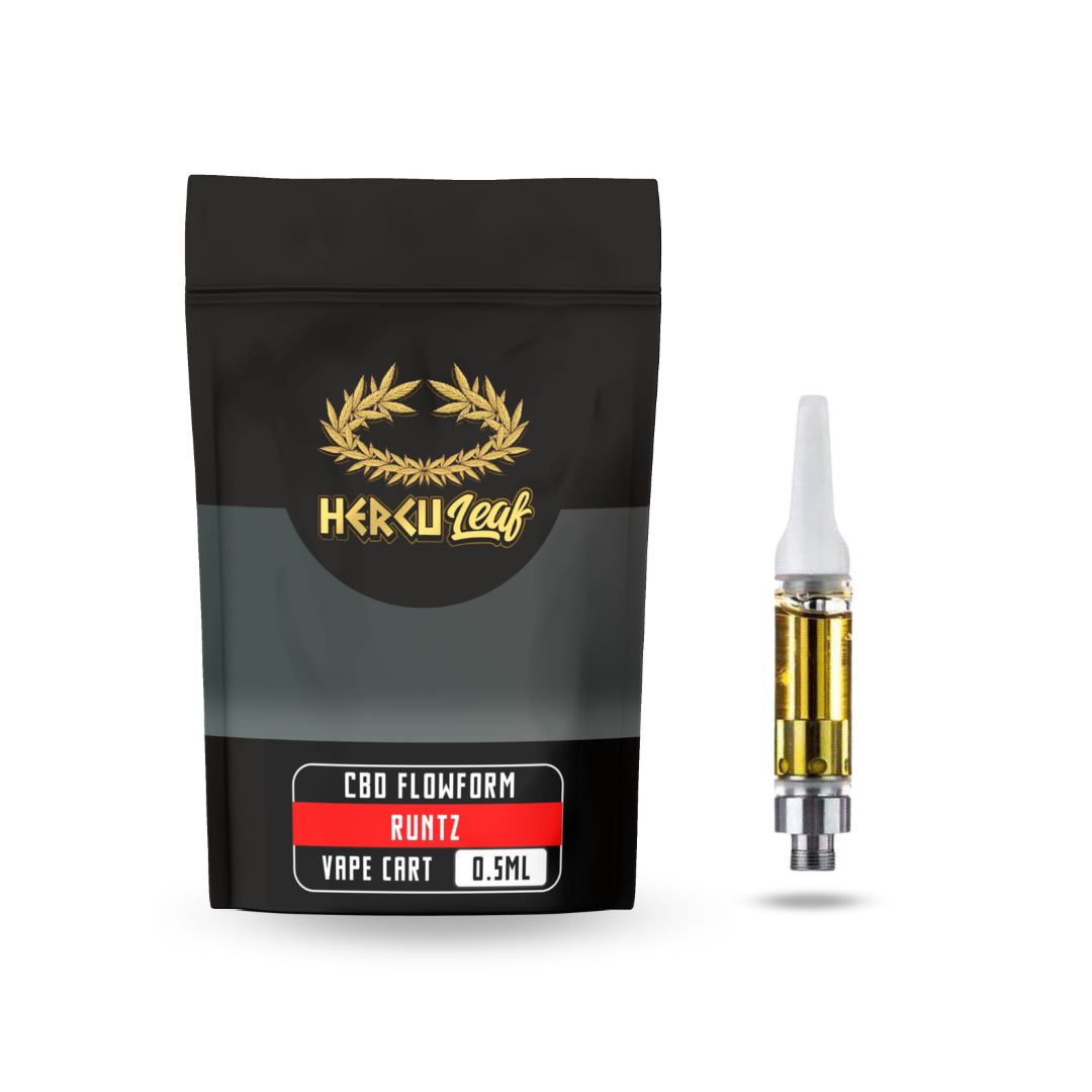 HercuLeaf 450mg Runtz CBD Vape Cartridge - 0.5ml